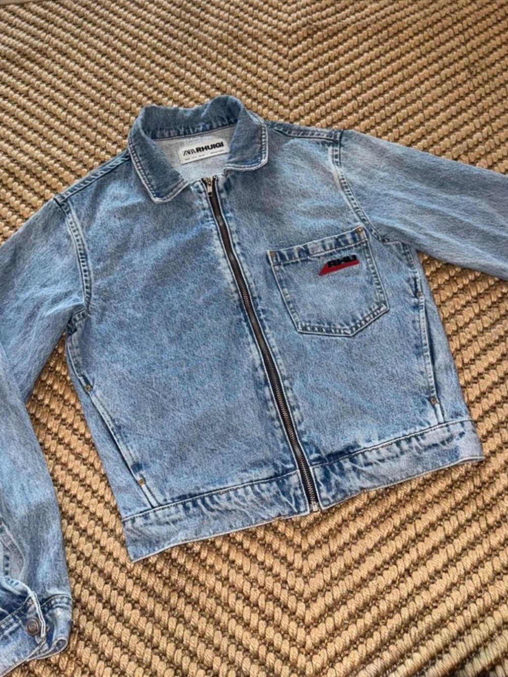 RHUIGI X ZARA Denim Zip-Up Jacket